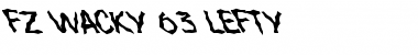 FZ WACKY 63 LEFTY Normal Font Title Preview