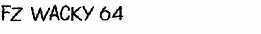 FZ WACKY 64 Normal Font Title Preview