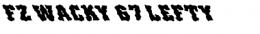 FZ WACKY 67 LEFTY Normal Font Title Preview