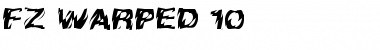 FZ WARPED 10 Normal Font Title Preview