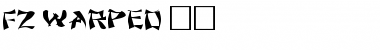 FZ WARPED 11 Normal Font Title Preview