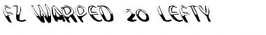 FZ WARPED 20 LEFTY Normal Font Title Preview