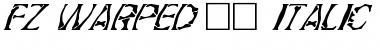 FZ WARPED 21 ITALIC Normal Font Title Preview