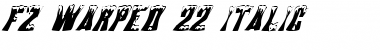 FZ WARPED 22 ITALIC Normal Font Title Preview