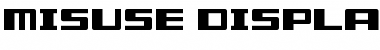 Misuse Display Font Title Preview
