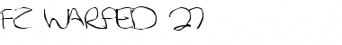 FZ WARPED 27 Normal Font Title Preview
