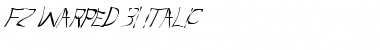 FZ WARPED 31 ITALIC Normal Font Title Preview