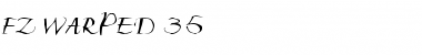 FZ WARPED 35 Normal Font Title Preview