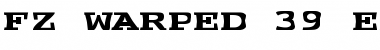 FZ WARPED 39 EX Normal Font Title Preview