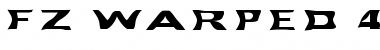 FZ WARPED 40 EX Normal Font Title Preview