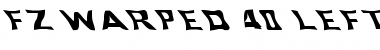 FZ WARPED 40 LEFTY Normal Font Title Preview