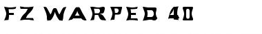 FZ WARPED 40 Normal Font Title Preview