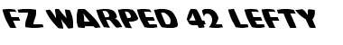 FZ WARPED 42 LEFTY Normal Font Title Preview