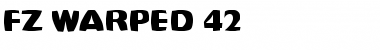 FZ WARPED 42 Normal Font Title Preview