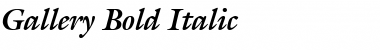 Gallery Bold Italic Font Title Preview
