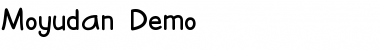 Moyudan Demo Regular Font Title Preview