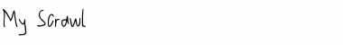 My Scrawl Regular Font Title Preview