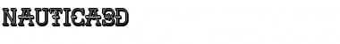 Nautica 3D Regular Font Title Preview
