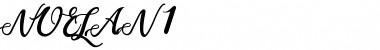 noelan script Font Title Preview