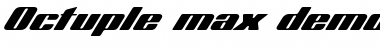 Octuple max Regular Font Title Preview