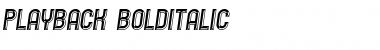 Playback Bold Italic Font Title Preview