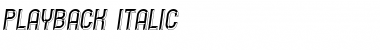 Playback Italic Font Title Preview