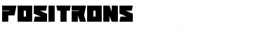 Positrons Regular Font Title Preview