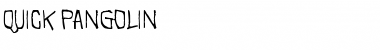 Quick Pangolin Regular Font Title Preview