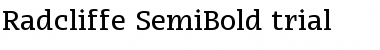 Radcliffe Text Medium Font Title Preview