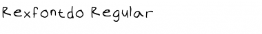 Rexfontdo Regular Font Title Preview