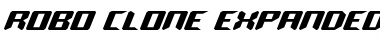Robo-Clone Expanded Expanded Font Title Preview
