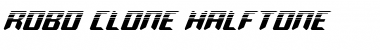 Robo-Clone Halftone Regular Font Title Preview