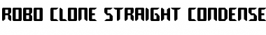 Robo-Clone Straight Condensed Condensed Font Title Preview