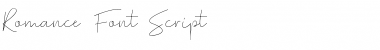 Romances Script Font Regular Font Title Preview