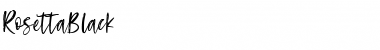 Rosetta Black Regular Font Title Preview