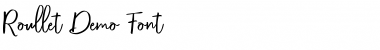 Roulletes Demo Font Regular Font Title Preview