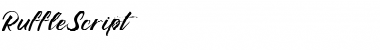Ruffle Script DEMO Regular Font Title Preview