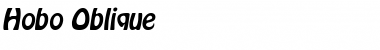 Hobo Oblique Font Title Preview