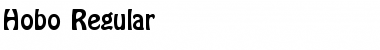 Hobo Regular Font Title Preview