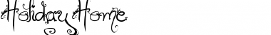 Holiday Home Regular Font Title Preview
