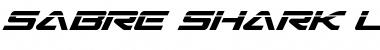 Sabre Shark Laser Regular Font Title Preview