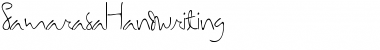 SamarasaHandwriting Regular Font Title Preview