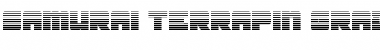 Samurai Terrapin Gradient Regular Font Title Preview