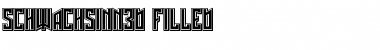 Schwachsinn 3D Filled Regular Font Title Preview