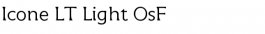 Icone LT LightOsF Regular Font Title Preview