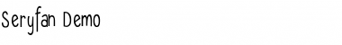 Seryfan Demo Font Title Preview
