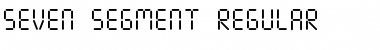 Seven Segment Regular Font Title Preview