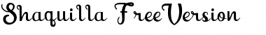 Shaquilla Free Version Font Title Preview