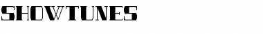 SHOWTUNES Regular Font Title Preview