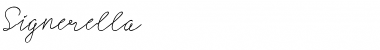 Signerella Script Regular Font Title Preview